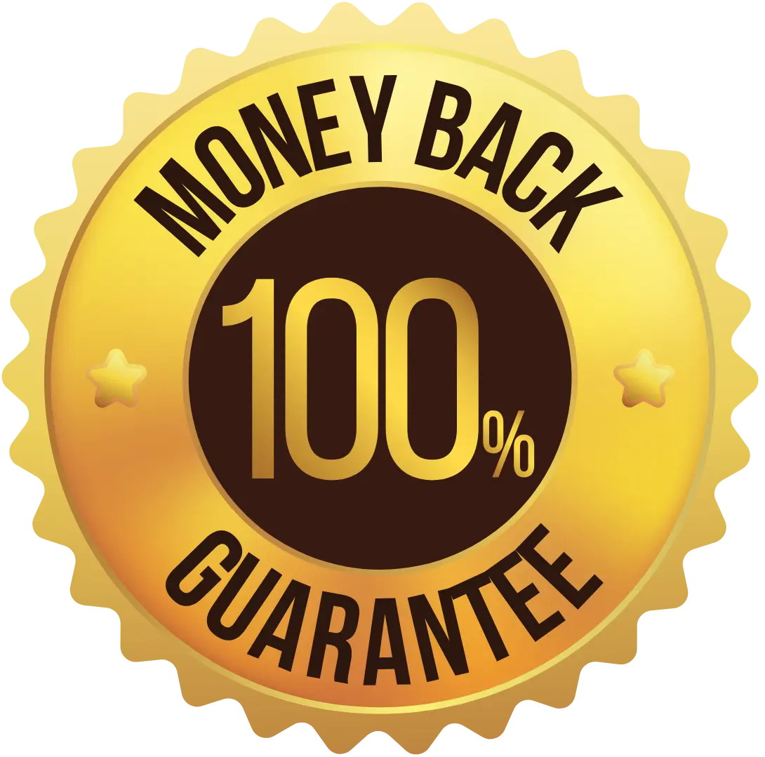 CocoBurn 60-Day Money Back Guarantee Seal